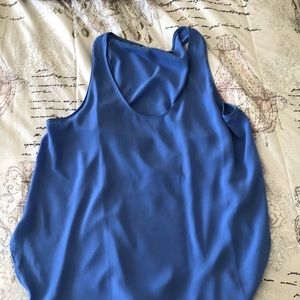 Light blue sleeveless top